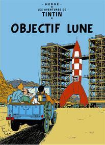 Poster - Tintin Objectif Lune - Månen tur och retur (del 1)