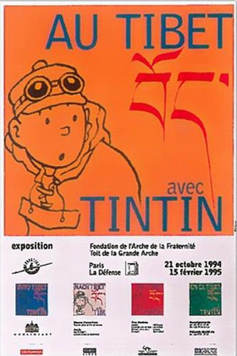 Poster - Utställningsaffisch - Tibet Paris 1994