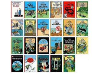 Tintin - 26 Vykort - Alla albumframsidor plus 3 extra exklusiva kort.