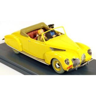 Tintin - 1:24 Modellbil #2 - Haddocks Lincoln Zephyr convertible