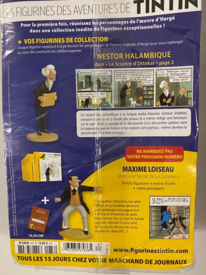 Tintin - Statyett N87 - Nestor Halambique - RARE