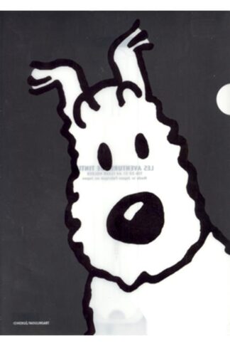 Tintin - Plastficka A4 - Milou - Grå