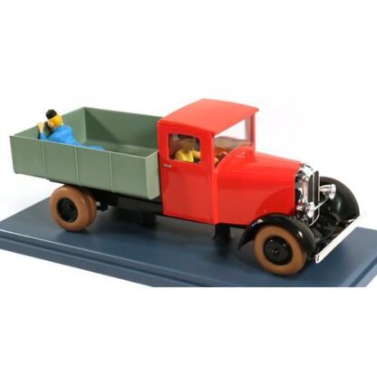 Tintin - 1:24 Modellbil #49 - Röd Lastbil (Blå Lotus)