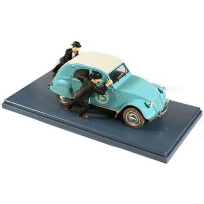 Tintin - 1:24 Modellbil #54 - Dupond & Dupont's Citroen 2CV