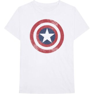 Marvel Comics - T-shirt Captain America Distressed Shield - Unisex M