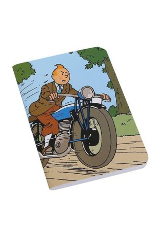 Tintin - Anteckningsbok - Tintin på motorcykel