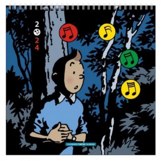 Tintin - Väggalender 30 x 30 cm 2024