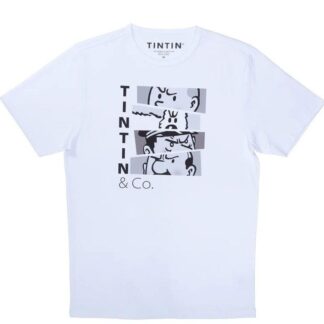 Tintin - T-Shirt - Tintin och Co Svart/vit