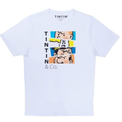 Tintin - T-Shirt - Tintin och Co Färg