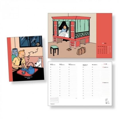 Tintin - Kalender bok 16 x 21 cm 2025