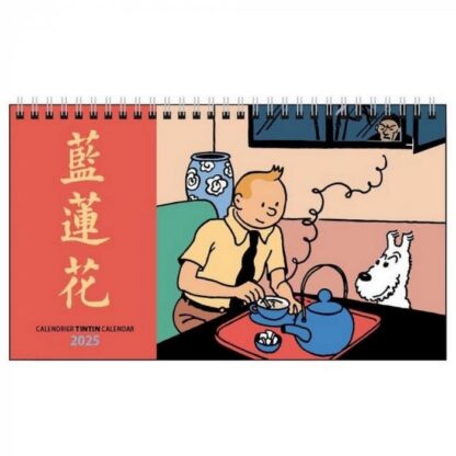 Tintin - Liten vägg/bordskalender 21x13cm 2025