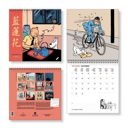 Tintin - Väggkalender 30 x 30 cm 2024