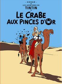 Poster - Tintin Le Crabe aux Pinces d'Or -Krabban med guldklorna