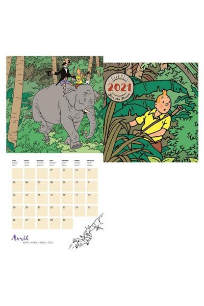 Tintin - Kalender 30 x 30 cm