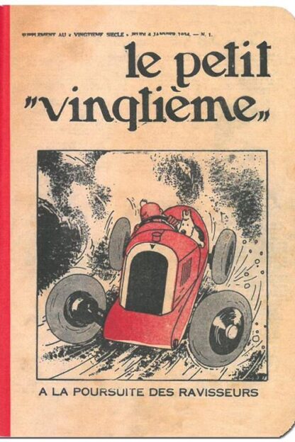 Tintin - Anteckningsbok - Petit Vingtième red racing car