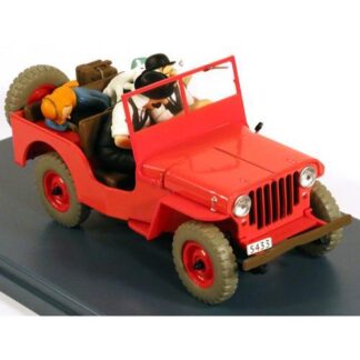 Tintin - 1:24 Modellbil #6 - Red Jeep