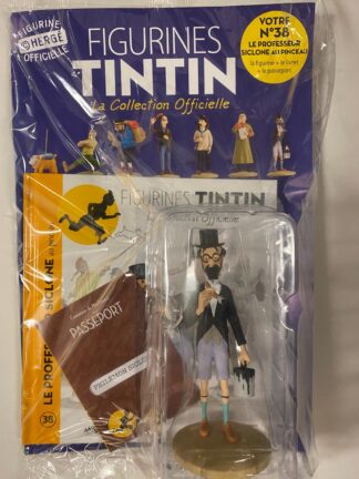 Tintin - Statyett N38 - Le Professeur Siclone Au Pinceau - RARE