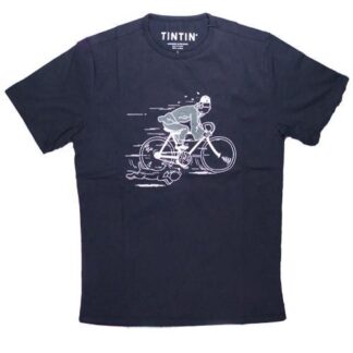 Tintin - T-Shirt - Tintin och Milou cyklar