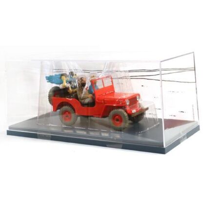 Tintin - 1:24 Modellbil #47 - Röd Jeep Willys
