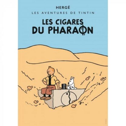 Poster - Tintin Les Cigars du Pharaon - Faraos cigarrer Ny design