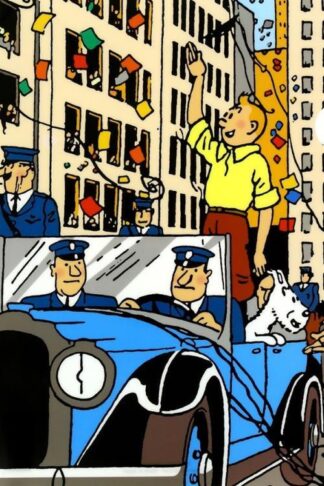 Tintin - Plastficka A4 - Tintin firar