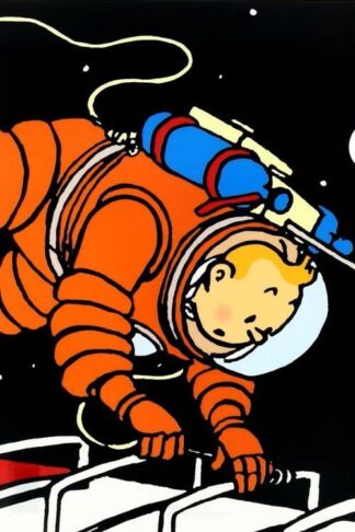 Tintin - Plastficka A4 - Tintin i rymden