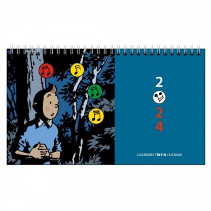 Tintin - Liten vägg/bordskalender 13,5x13,5cm 2024