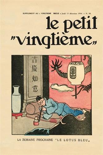 Le Petit Vingtième: Den Blå Lotus ''Tintin med opium''