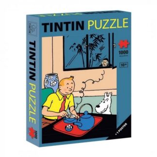 Tintin - Pussel - Tintin dricker te