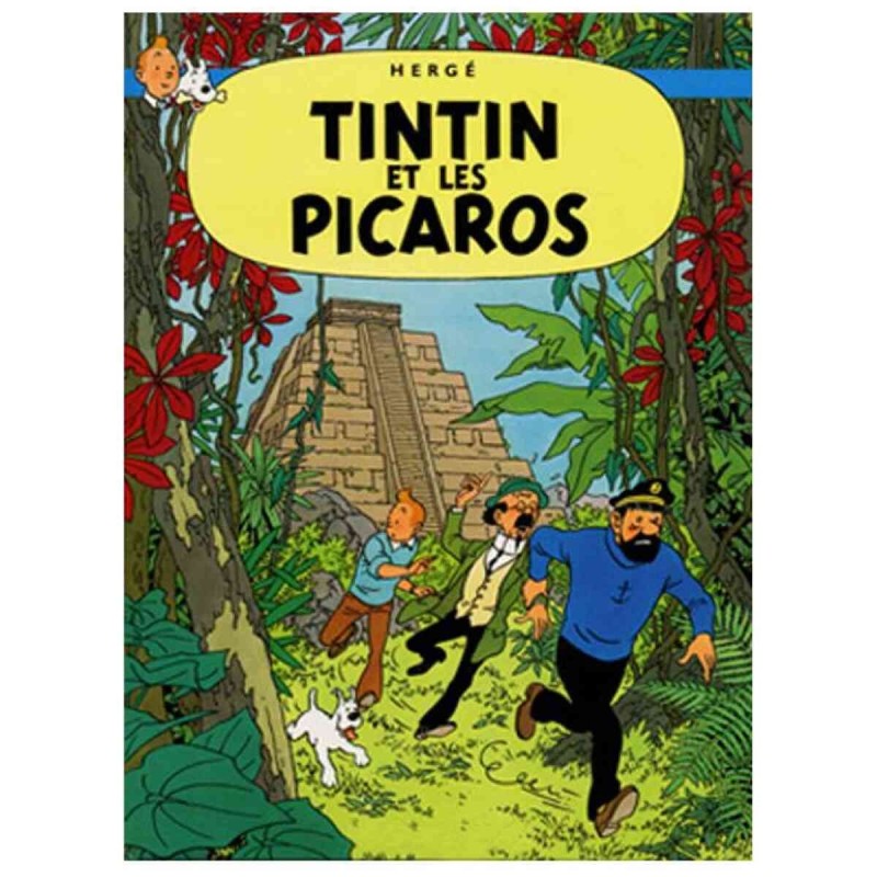 Poster - Tintin et les picaros - Tintin hos gerillan Poster - Tintin et les picaros - Tintin hos gerillan