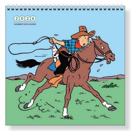 Tintin - Väggkalender 30 x 30 cm 2026