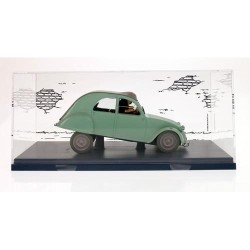 Tintin - 1:24 Modellbil 8 - Dupontarnas Citroen 2CV