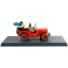 Tintin - 1:24 Modellbil 47 - Röd Jeep Willys