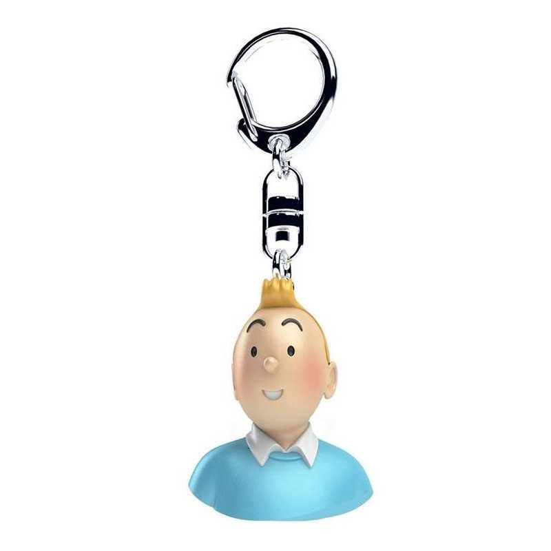 Tintin - Nyckelring - Tintin Buste 4,5 cm