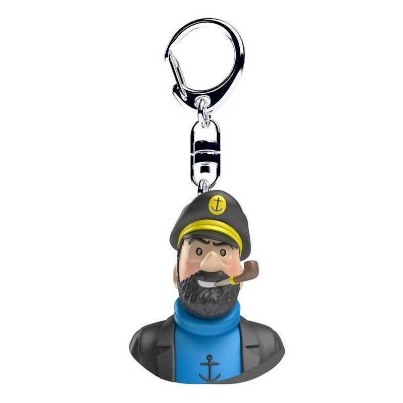 Tintin - Nyckelring - Kapten Haddock Buste 4,5 cm